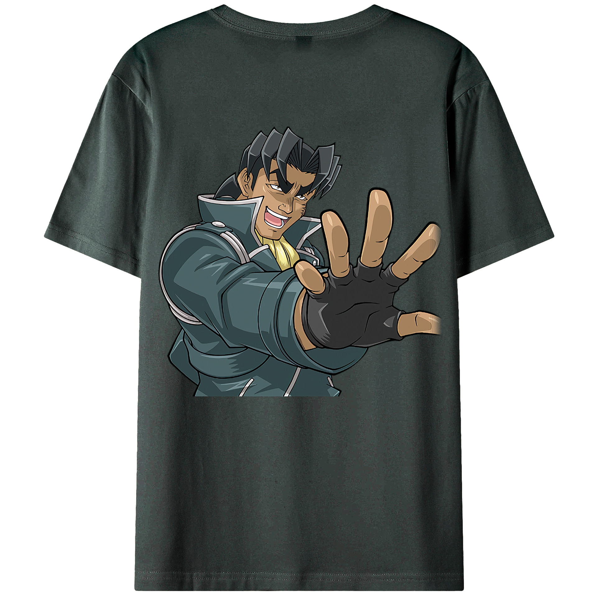 （画像用） 遊☆戯☆王 Yu-Gi-Oh! 綿100％ メンズ半袖Tシャツ（バックプリント） 通気性